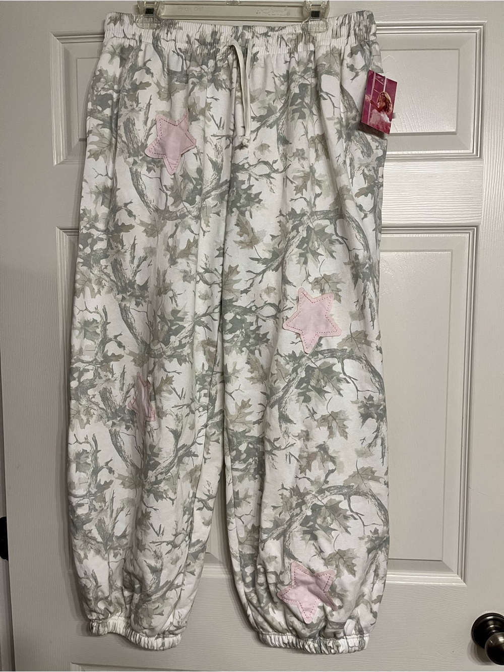 MEGAN MORONEY Target Collab White & Light Green Sweatpants